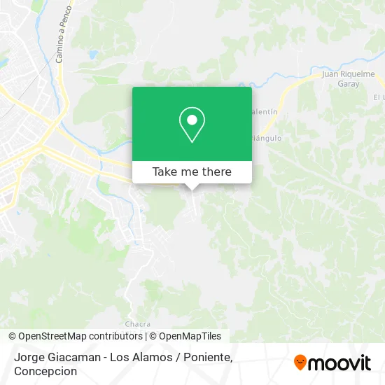 Mapa de Jorge Giacaman - Los Alamos / Poniente