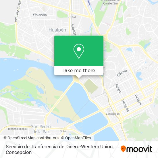 Servicio de Tranferencia de Dinero-Western Union map