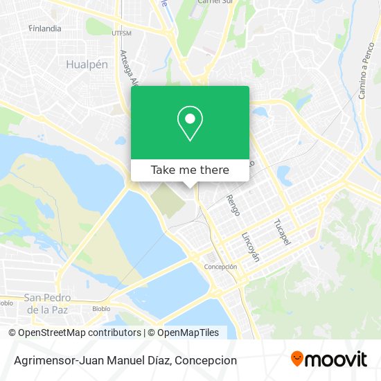 Agrimensor-Juan Manuel Díaz map