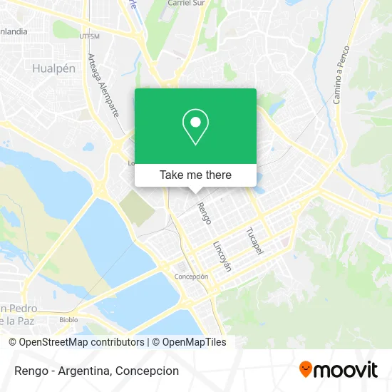 Rengo - Argentina map