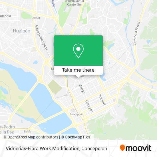 Vidrierias-Fibra Work Modification map