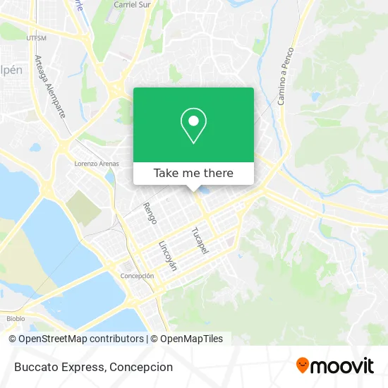Buccato Express map