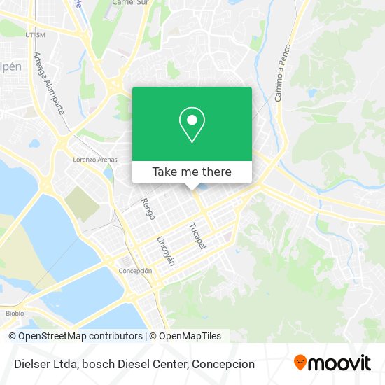 Dielser Ltda, bosch Diesel Center map