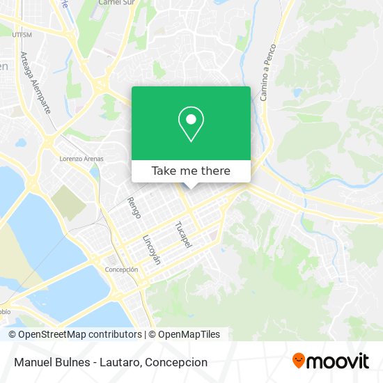 Mapa de Manuel Bulnes - Lautaro
