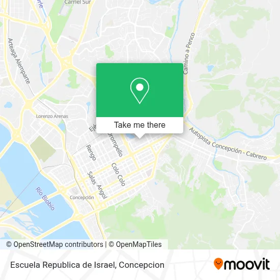 Escuela Republica de Israel map