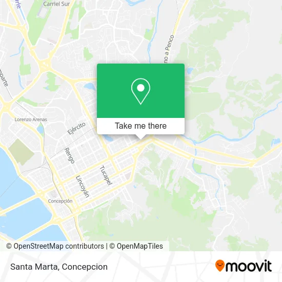 Mapa de Santa Marta