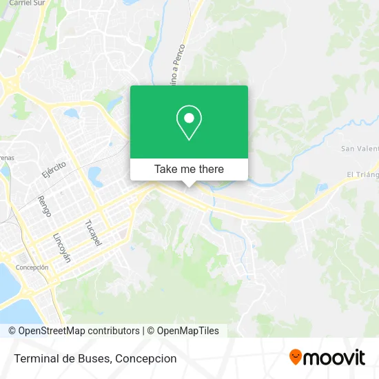 Mapa de Terminal de Buses