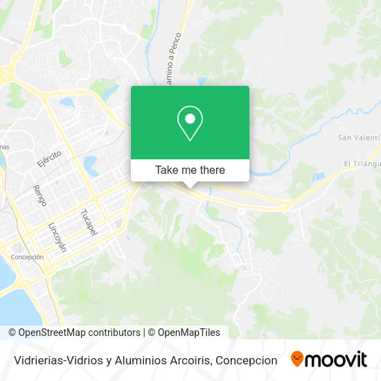 Mapa de Vidrierias-Vidrios y Aluminios Arcoiris