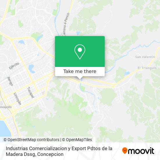 Industrias Comercializacion y Export Pdtos de la Madera Dssg map