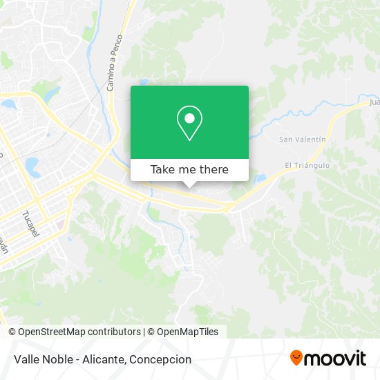 Valle Noble - Alicante map