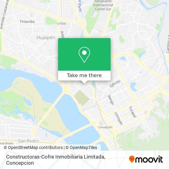Constructoras-Cofre Inmobiliaria Limitada map