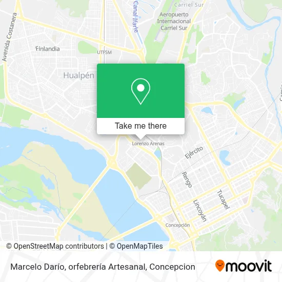 Marcelo Darío, orfebrería Artesanal map