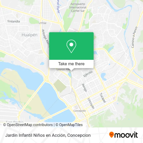 Mapa de Jardín Infantil Niños en Acción