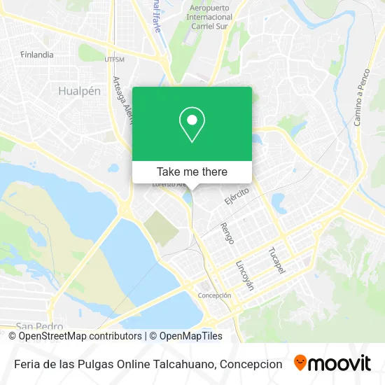 Feria de las Pulgas Online Talcahuano map