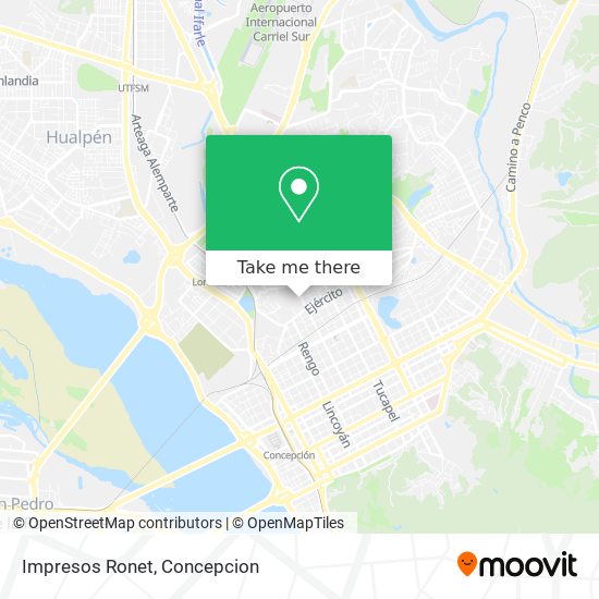 Mapa de Impresos Ronet