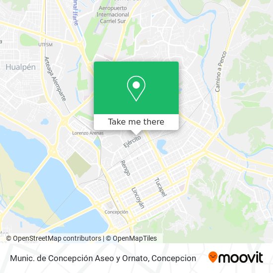 Munic. de Concepción Aseo y Ornato map