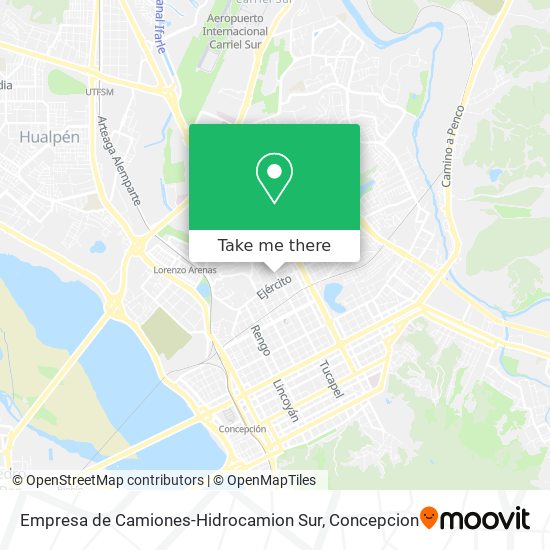 Empresa de Camiones-Hidrocamion Sur map