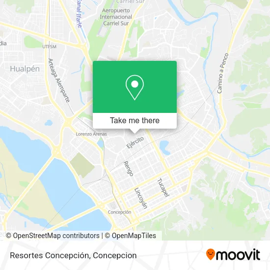 Resortes Concepción map