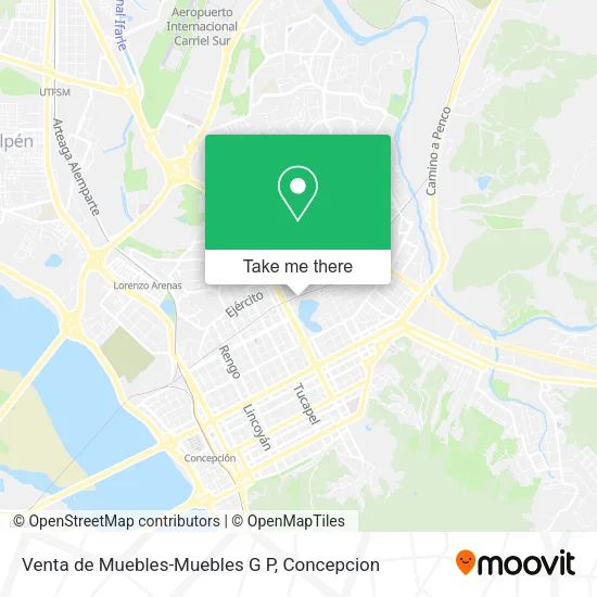 Venta de Muebles-Muebles G P map