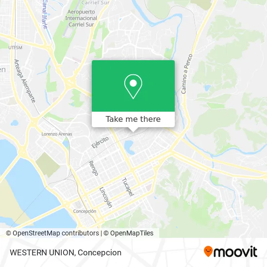 WESTERN UNION map