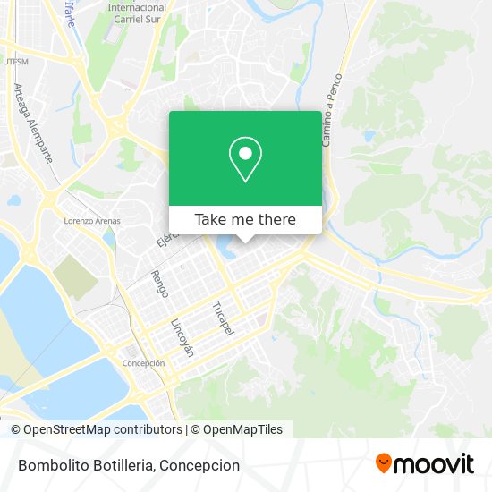 Mapa de Bombolito Botilleria