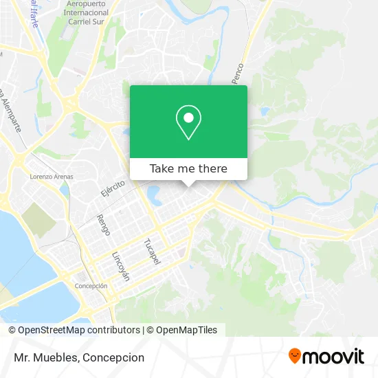 Mr. Muebles map