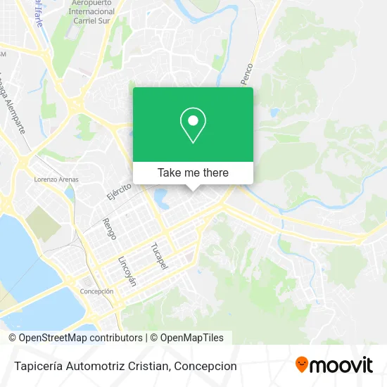 Mapa de Tapicería Automotriz Cristian