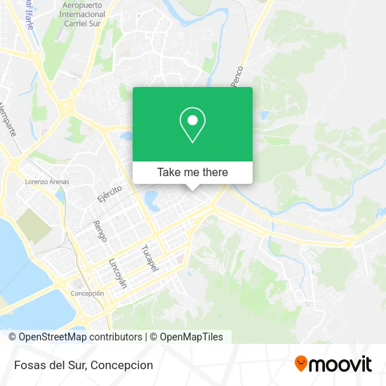 Fosas del Sur map