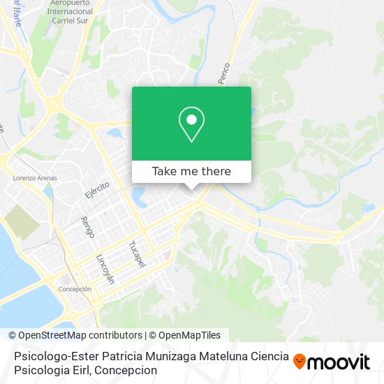 Mapa de Psicologo-Ester Patricia Munizaga Mateluna Ciencia Psicologia Eirl