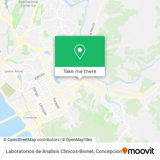 Laboratorios de Analisis Clinicos-Bionet map