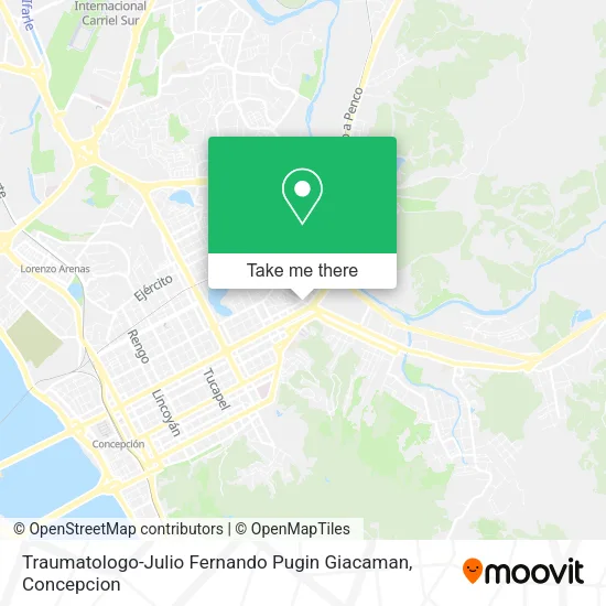 Mapa de Traumatologo-Julio Fernando Pugin Giacaman