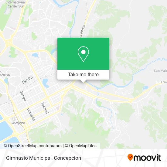 Mapa de Gimnasio Municipal