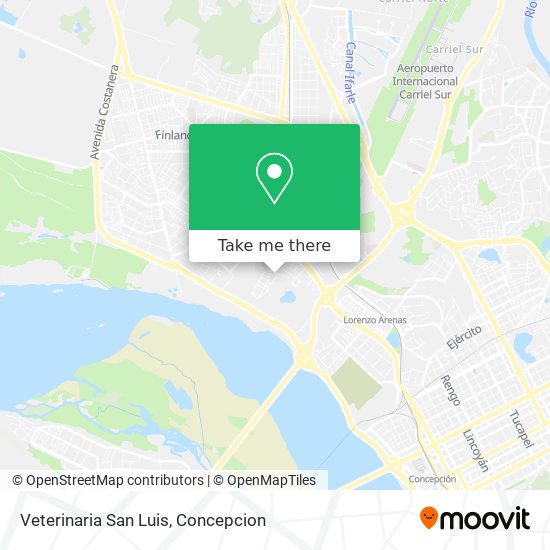 Mapa de Veterinaria San Luis