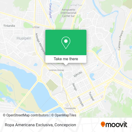 Ropa Americana Exclusiva map