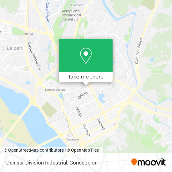 Deinsur División Industrial map