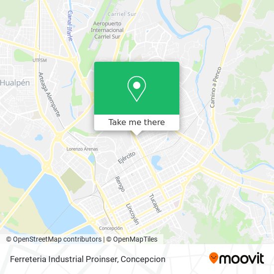 Mapa de Ferreteria Industrial Proinser