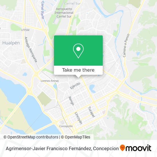Mapa de Agrimensor-Javier Francisco Fernández