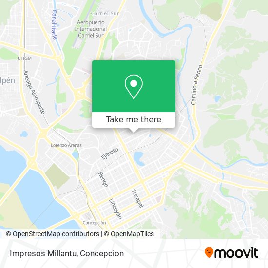 Mapa de Impresos Millantu