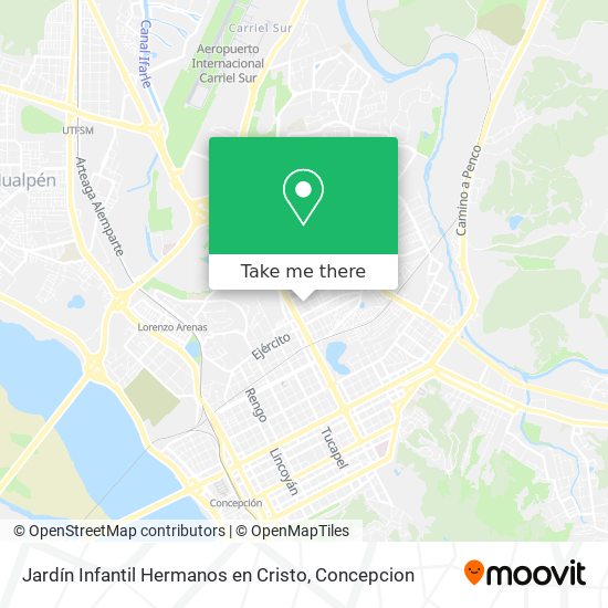 Jardín Infantil Hermanos en Cristo map