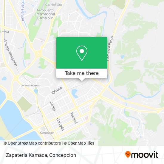 Mapa de Zapateria Kamaca