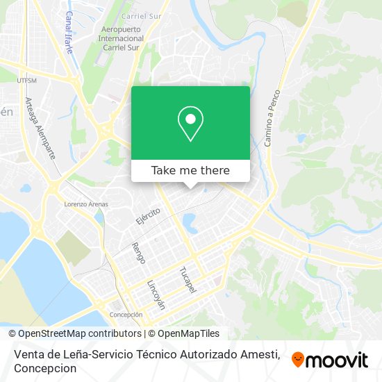 Venta de Leña-Servicio Técnico Autorizado Amesti map