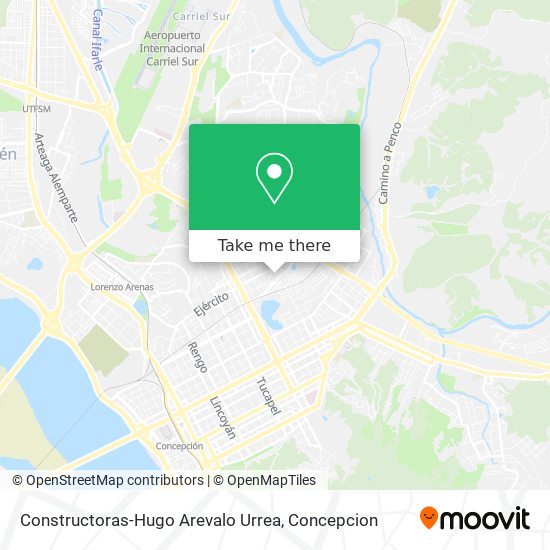 Constructoras-Hugo Arevalo Urrea map