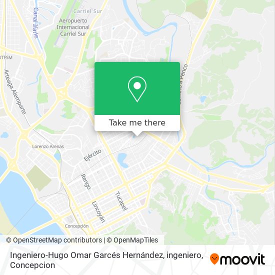 Ingeniero-Hugo Omar Garcés Hernández, ingeniero map