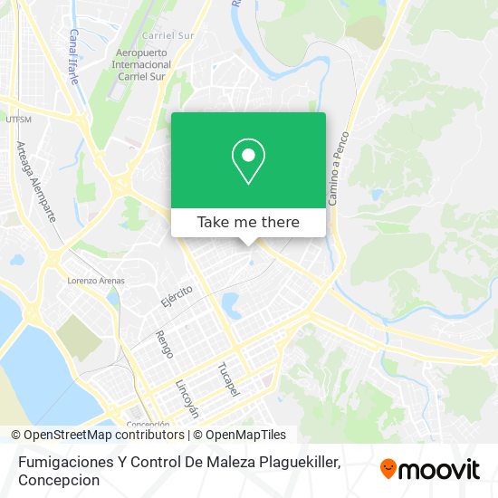 Mapa de Fumigaciones Y Control De Maleza Plaguekiller