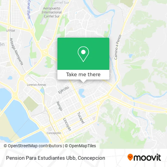 Pension Para Estudiantes Ubb map