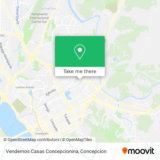 Vendemos Casas Concepcionina map