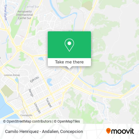 Camilo Henriquez - Andalien map