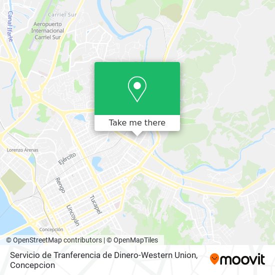 Servicio de Tranferencia de Dinero-Western Union map