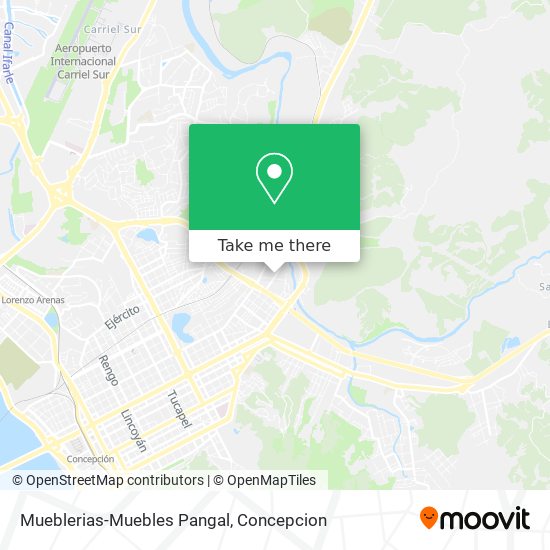 Mueblerias-Muebles Pangal map