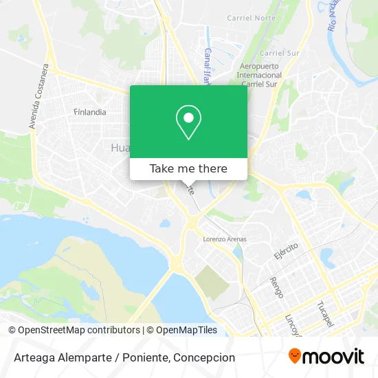 Arteaga Alemparte / Poniente map
